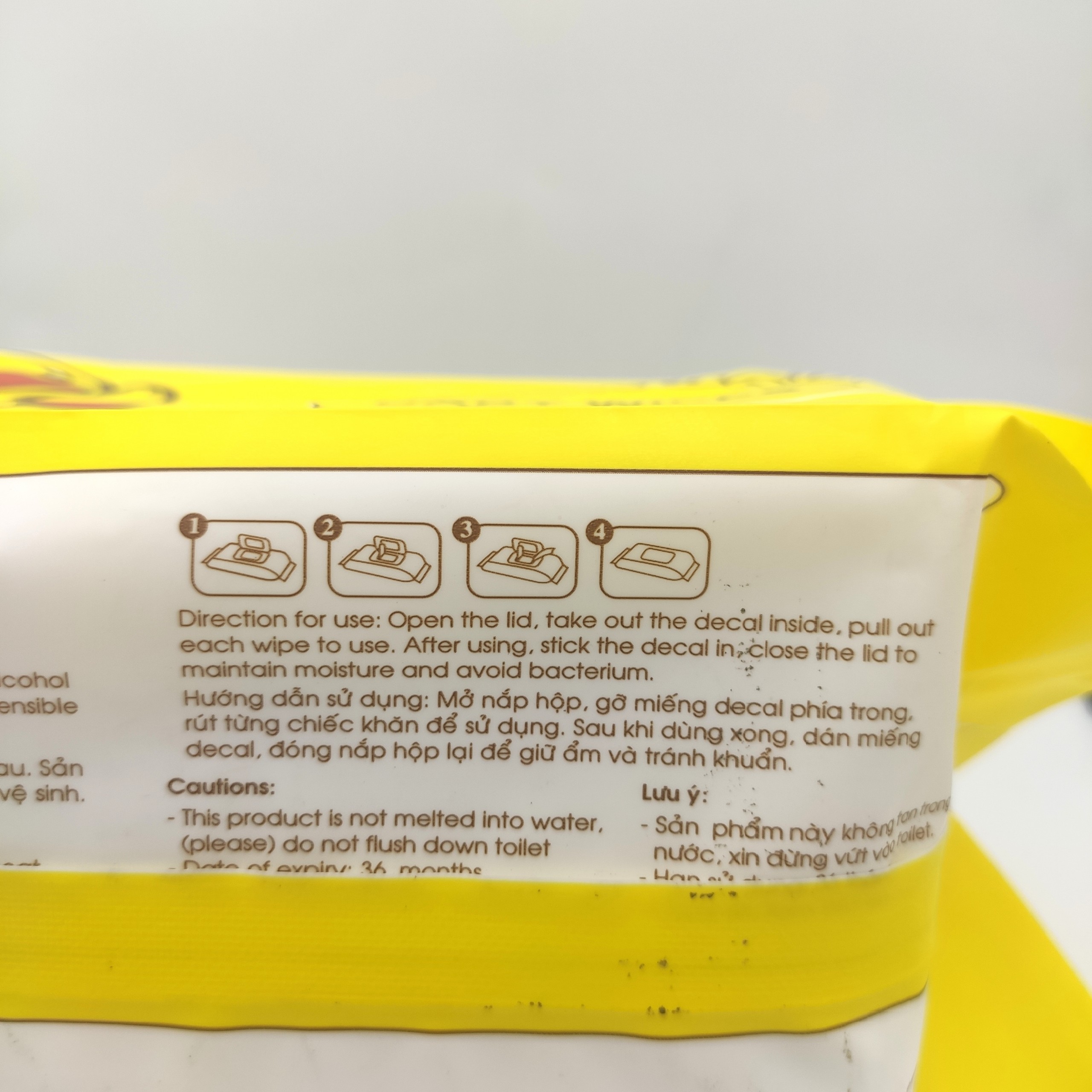 Khăn giấy ướt baby wipes HĐ.Duck