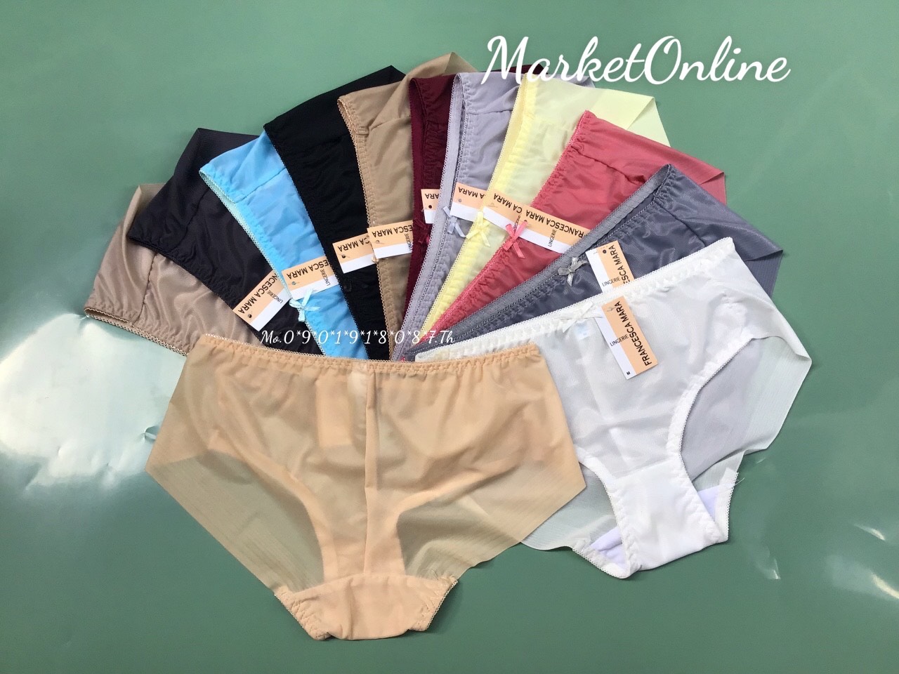Combo 5 Quần Sịp Lót Nữ Không Lộ Viền Dáng Thể Thao Chất Vải Voal Thoáng Khí Không Gây Dị Ứng Mặc Hàng Ngày MarketOnline MR031 M-3XL