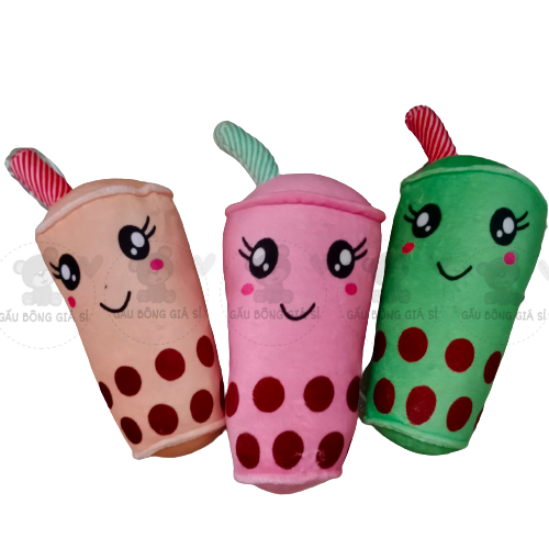 GẤU BÔNG LY TRÀ SỮA NHÍ 15CM