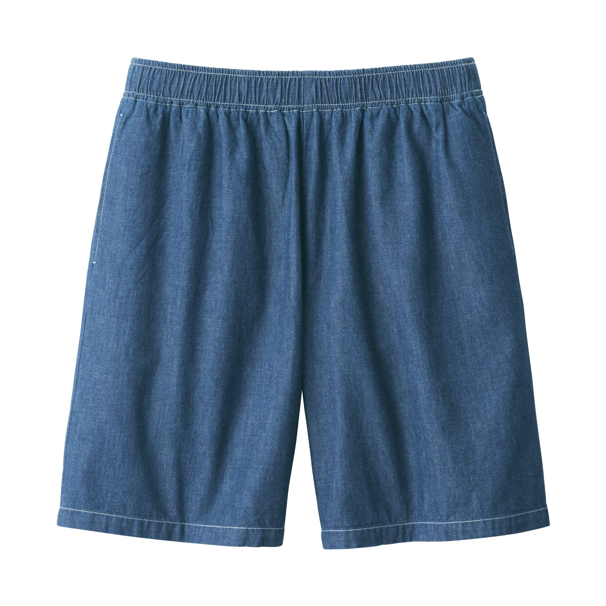 MUJI Quần Short Vải Chambray