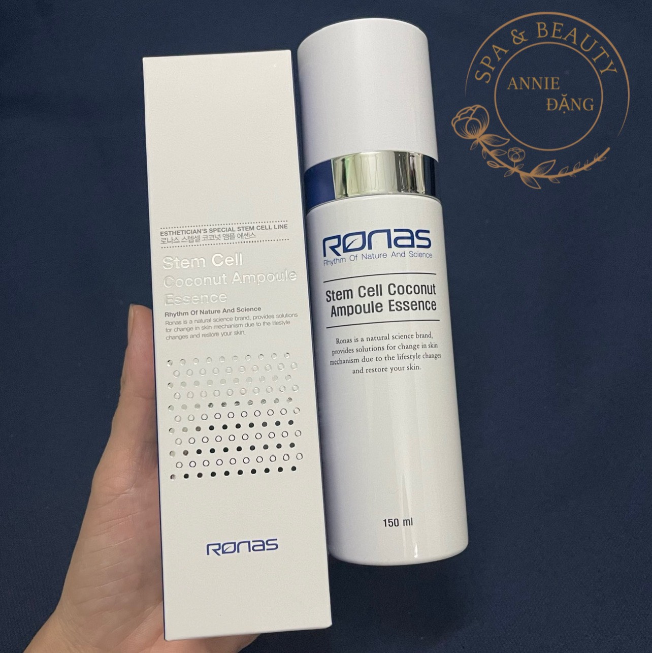 [HCM]Tinh Chất Tế Bào Gốc Ronas Stem Cell Coconut Ampoule Essence (150ml)