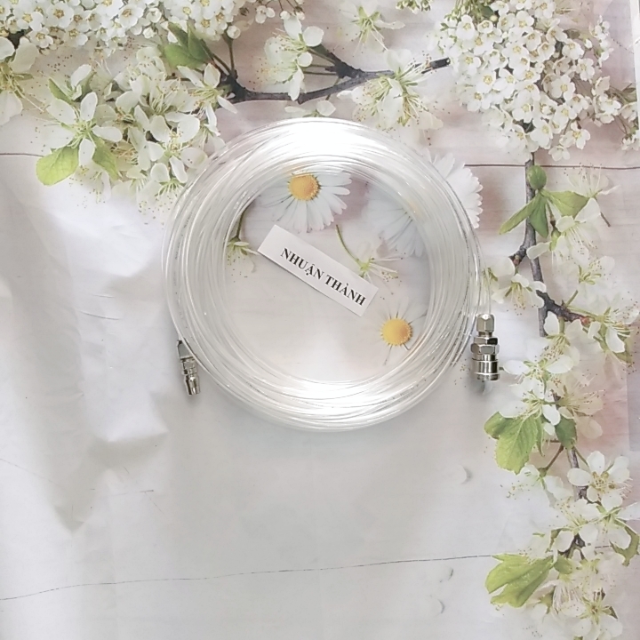 10M cuộn dây hơi trắng 5X8mm (NB) kèm dắt