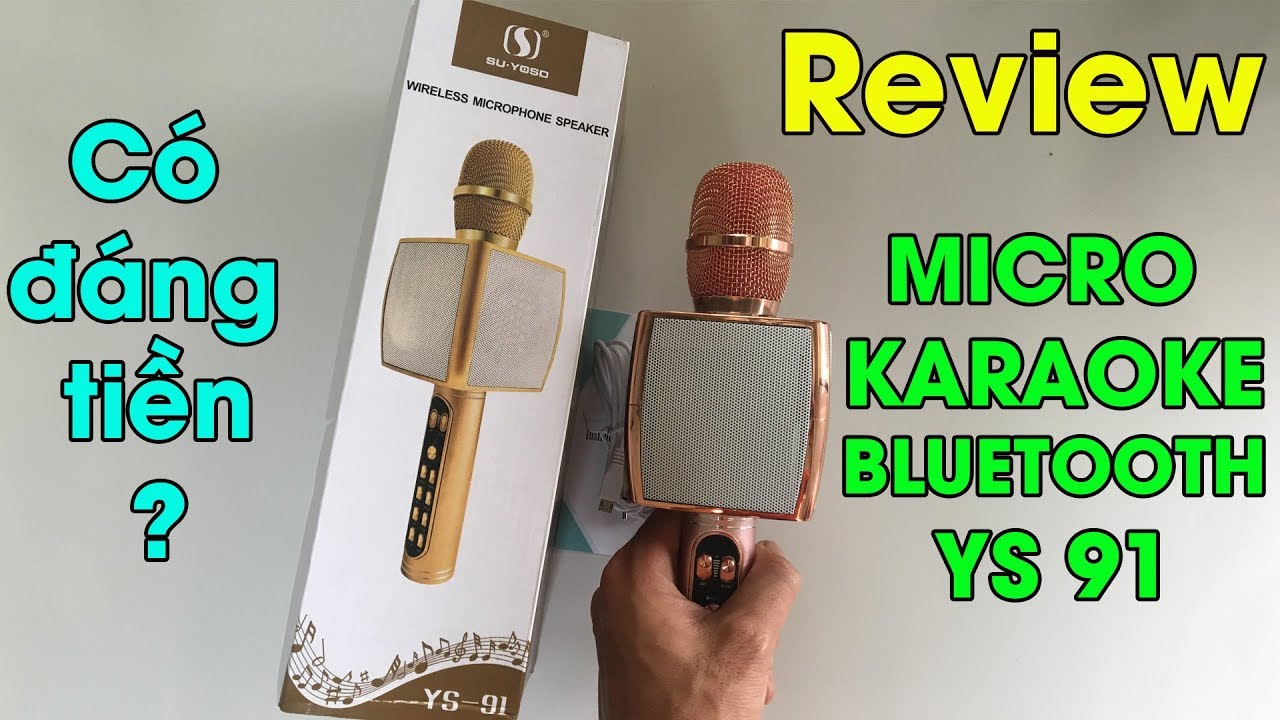 micro liền loa  bluetooth ys 91 Âm thanh cực đỉnh - Hát Cực Hay