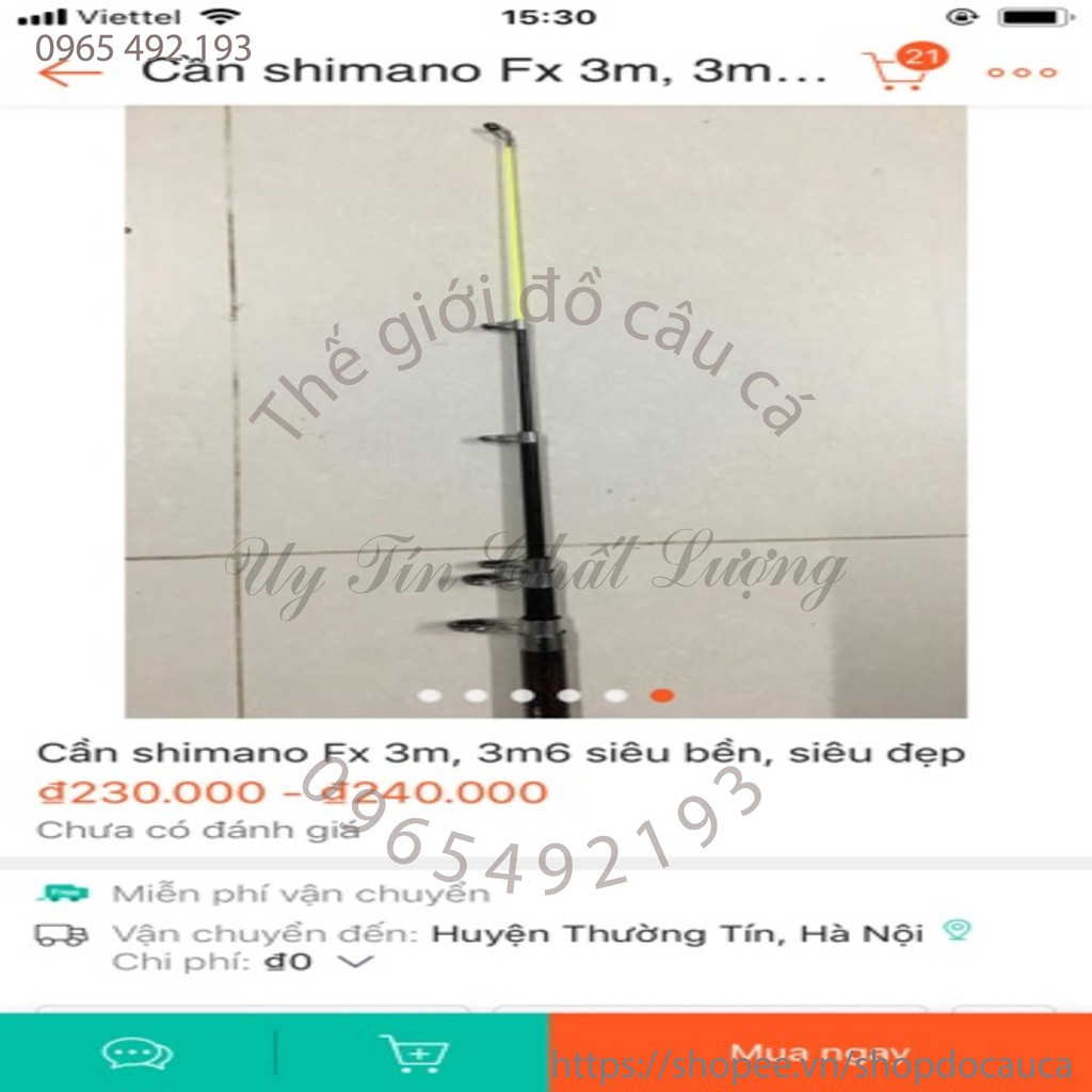 Cần shimano FX 3m, 3m6 siêu bền, siêu đẹp ( rẻ vô địch )  ( xả hàng )