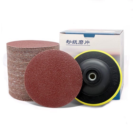 Combo 10 giấy nhám tròn tự dính 100mm