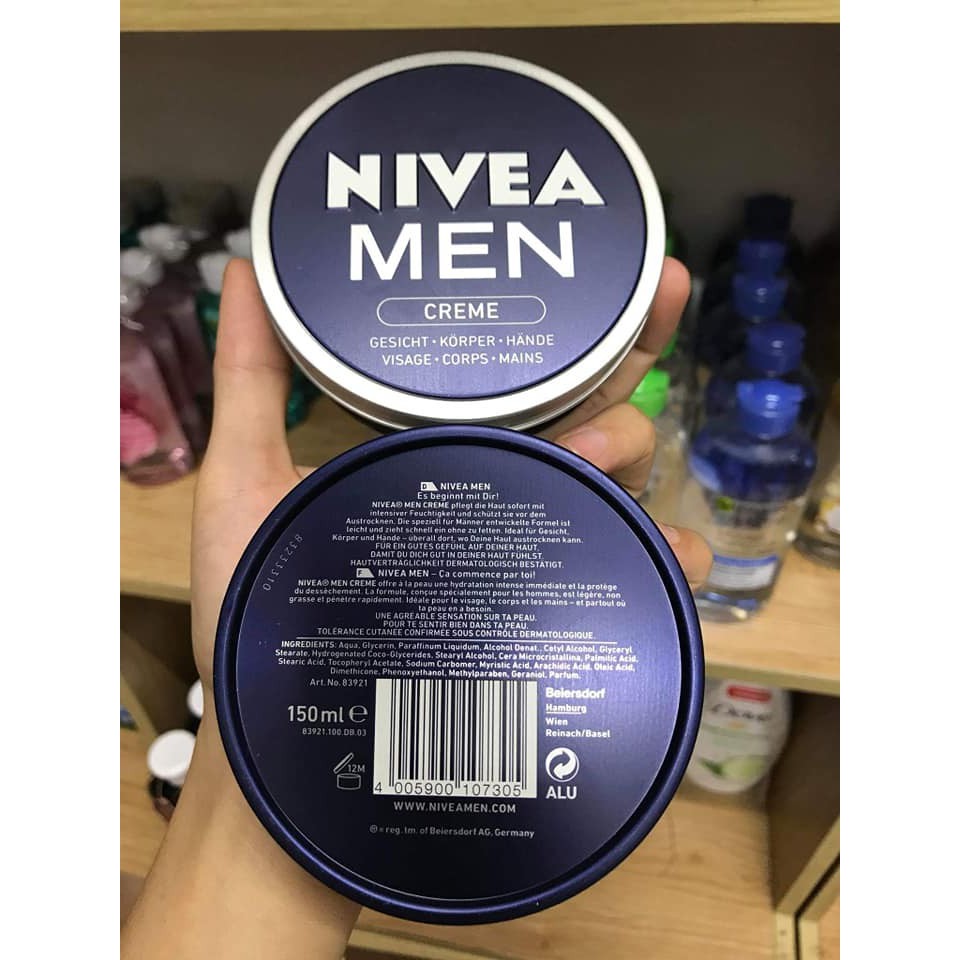 [ HÀNG ĐỨC CHÍNH HÃNG ] Kem dưỡng da Nivea MEN Creme, 150ml