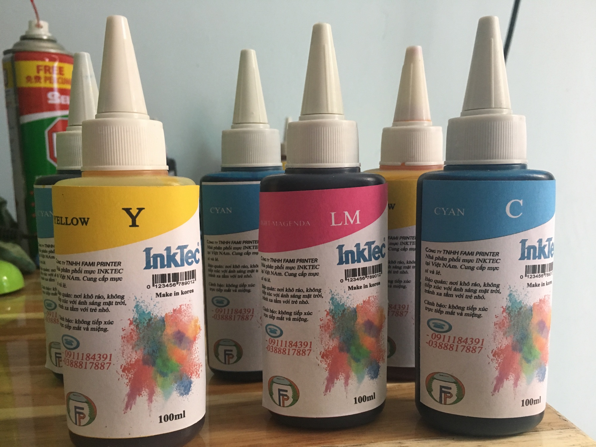 Bộ 6 màu mực máy in Epson