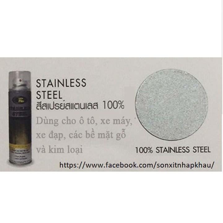 [HCM]Sơn mạ kẽm 100% Stainless Stell