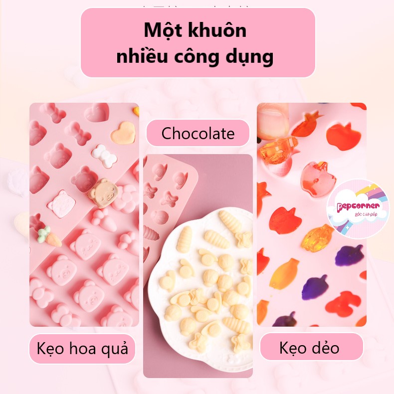 Khuôn silicon làm kẹo dẻo kẹo chip chip chocolate