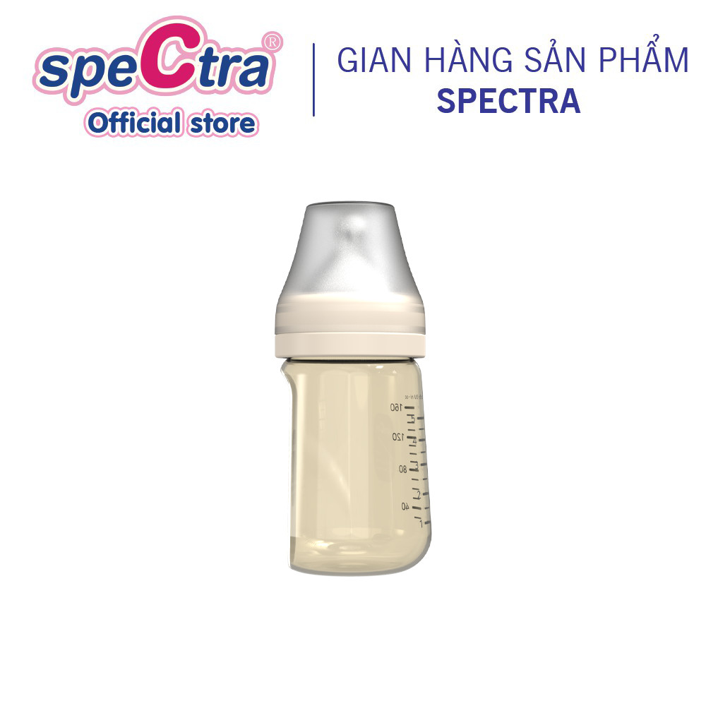 Ppsu Spectra Wide Neck Milk Bottle - 160ml, Dual Air Holes to Prevent Colic, Genuine Product (Size S)