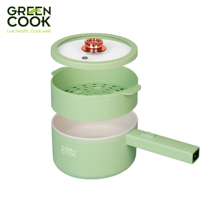 Nồi điện đa năng Green Cook, lớp chống…