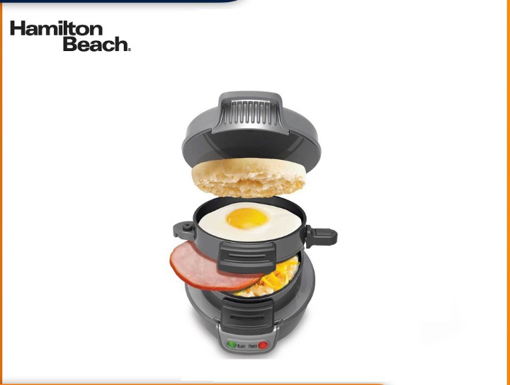 Máy làm đồ ăn sáng sandwich hamilton beach 25475-sau