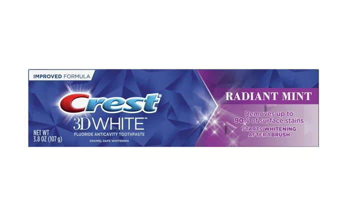 [Hàng Mỹ] Kem đánh răng trắng răng Crest 3D Radiant Mint 107gr date 2025 [dvcareshop]