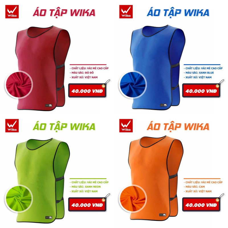 Áo tập Wika vải mè 4 chiều co giãn tốt