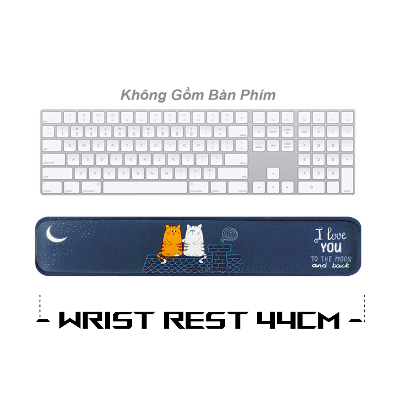 Đệm armrests keyboard Silicon 3D shape puppy cute keyboard hand rest gaming kojmac (pillow mouse pads anti-fatigue hand slip)