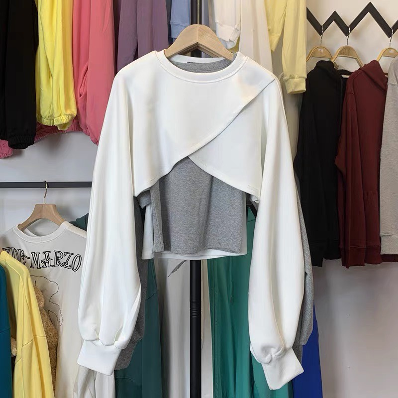 SET ÁO CẶP 2 MÓN CROPTOP ĐẮP CHÉO