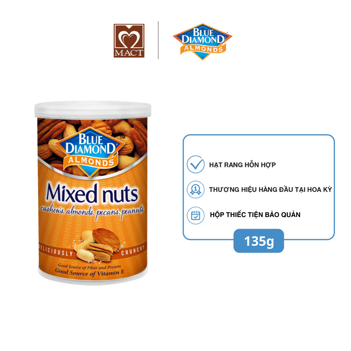 Blue Diamond Roasted Nut Mix - Mixed Nuts