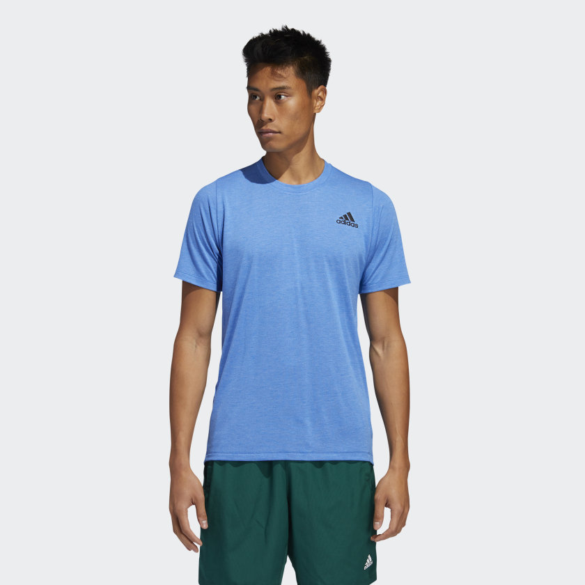 [CHÍNH HÃNG] Adidas TRAINING FreeLift Sport Prime Heather Tee Blue FL4633