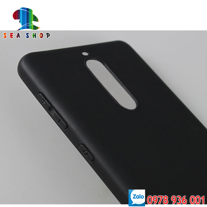 Ốp lưng Nokia 5 Nhựa dẻo - Đen - Chống trơn trượt