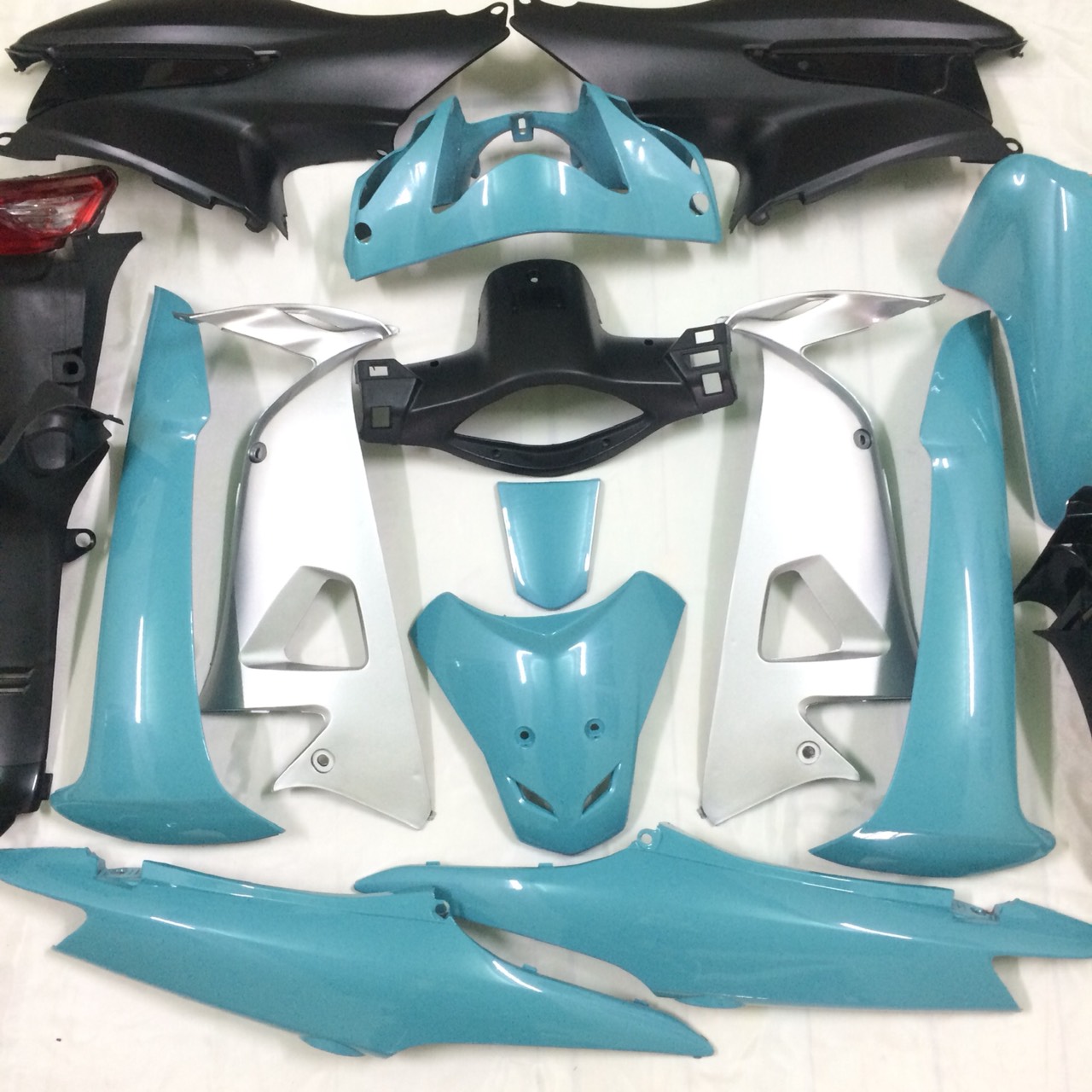 ( TặngTem ) Bộ vỏ nhựa - Dàn áo xe Wave Alpha  ,Wave A , S100 - RS  màu Ngọc Canry -nhựa trắng nguyên sinh ABS LOẠI 1