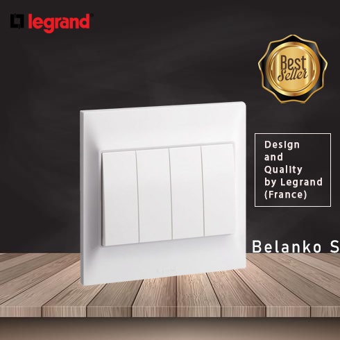Công tắc bốn cao cấp 1 chiều - 2 chiều | Legrand 617606 - 617607