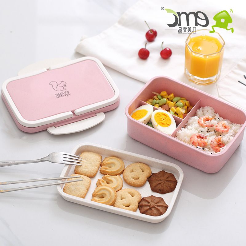 Hộp ăn trưa, hộp cơm văn phòng 2 tầng hình sóc con nhiều màu_cà men, hộp cơm trưa văn phòng, hôp cơm ăn trưa, hôp cơm lúa mạch, hộp cơm 3 ngăn, hộp đựng cơm, hop com, cà men, ca men