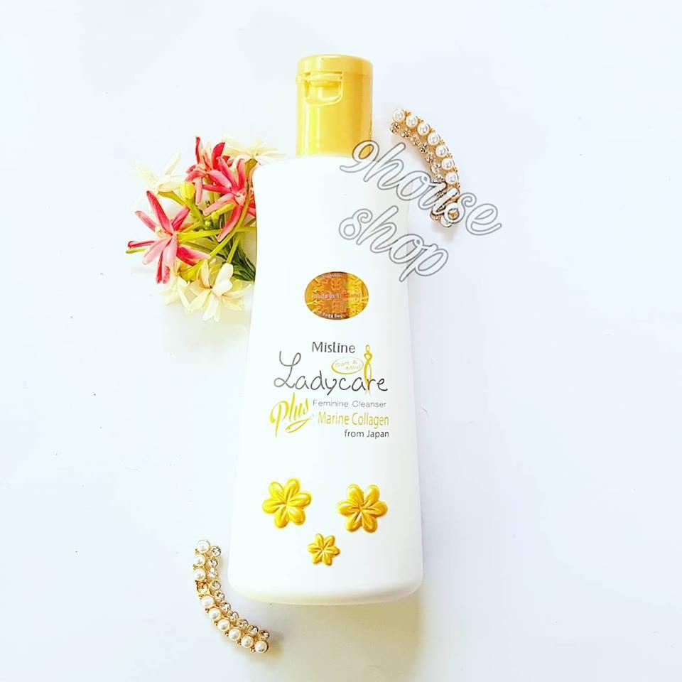 Dung dịch vệ sinh phụ nữ MISTINE - Màu Vàng (Collagen)