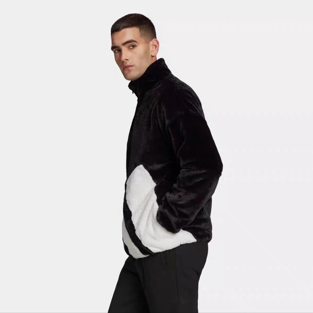 Áo Khoác Lông Cừu Adidas màu đen