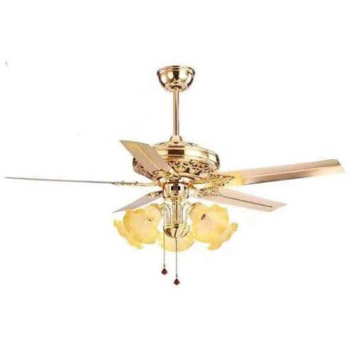 Quạt Trần Đèn 5 Cánh Thép Không Gỉ 2905 Quạt Trần Đẹp Kèm Điều Khiển Từ Xa
