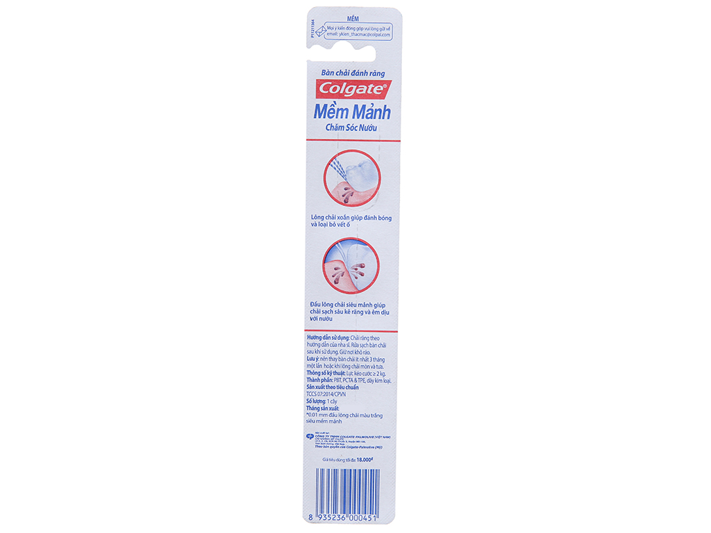 Bàn chải đánh răng Colgate mềm mảnh chăm sóc nướu