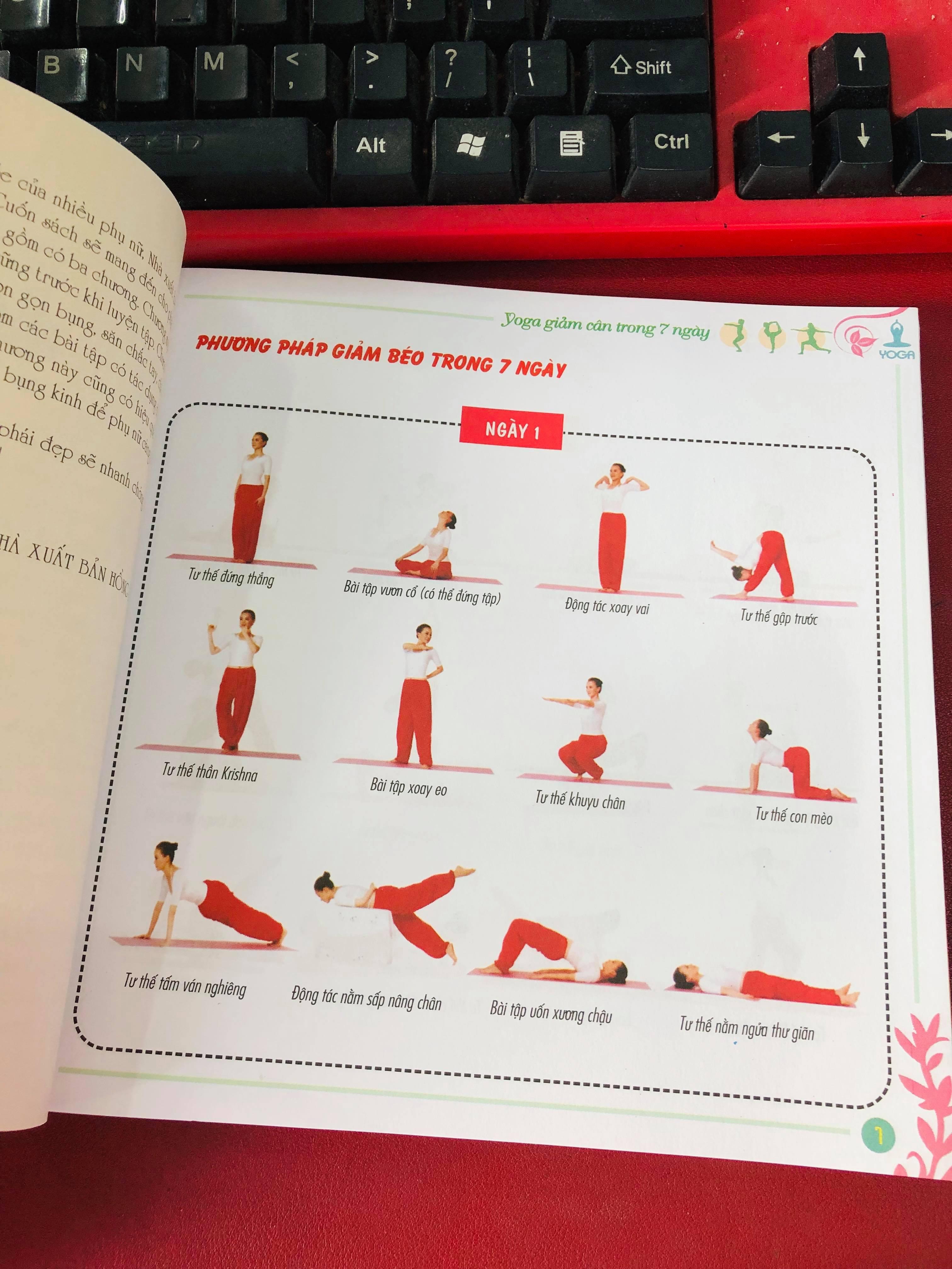 SÁCH - YOGA GIẢM CÂN TRONG 7 NGÀY (KÈM ĐĨA DVD)