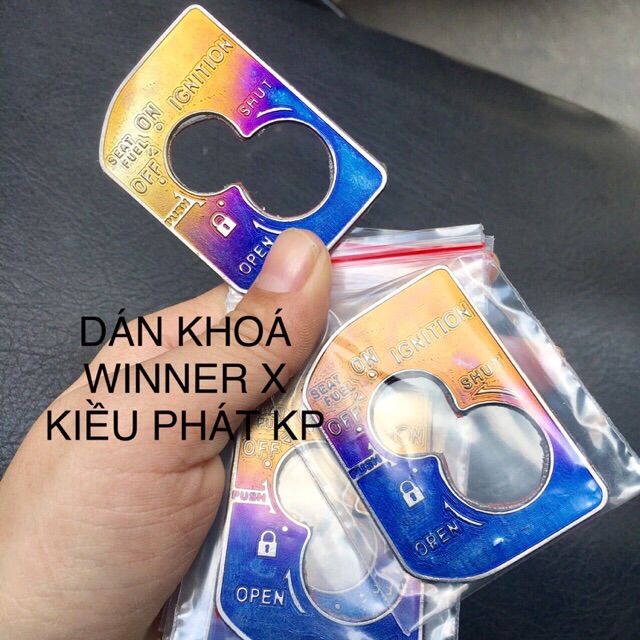 Dán khoá Winner X /Ốp khoá winner x titan có keo sẵn