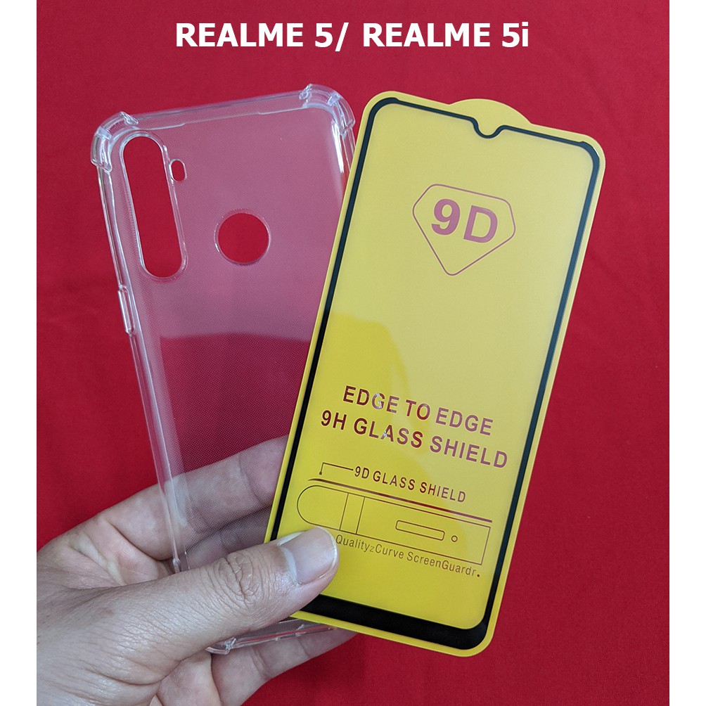 Combo ốp lưng chống sốc kính cường lực Realme 5 Realme 5i