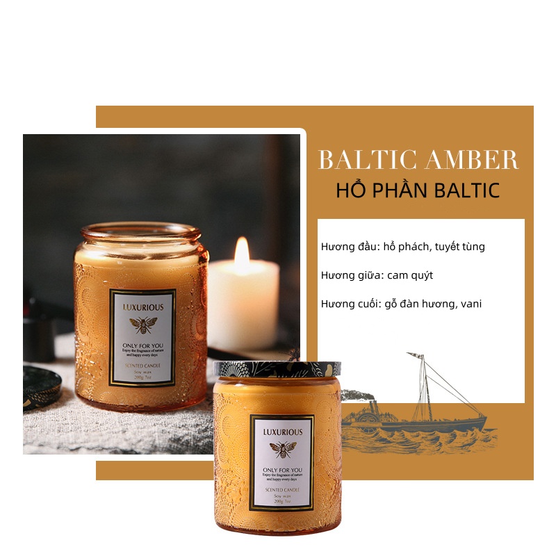 Aromatherapy candle gift box 200G aromatherapy candle carved glass vase smokeless soy candle handmade gift Stress Relief Aromatherapy Candle Gift Box Long-lasting fragrance and smoke-free birthday present new Year's gift scented candles  aroma candle