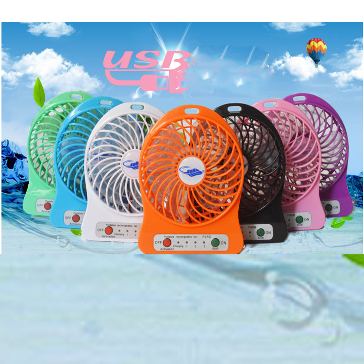 Quạt tích điện USB 3 chế độ mini siêu mát
