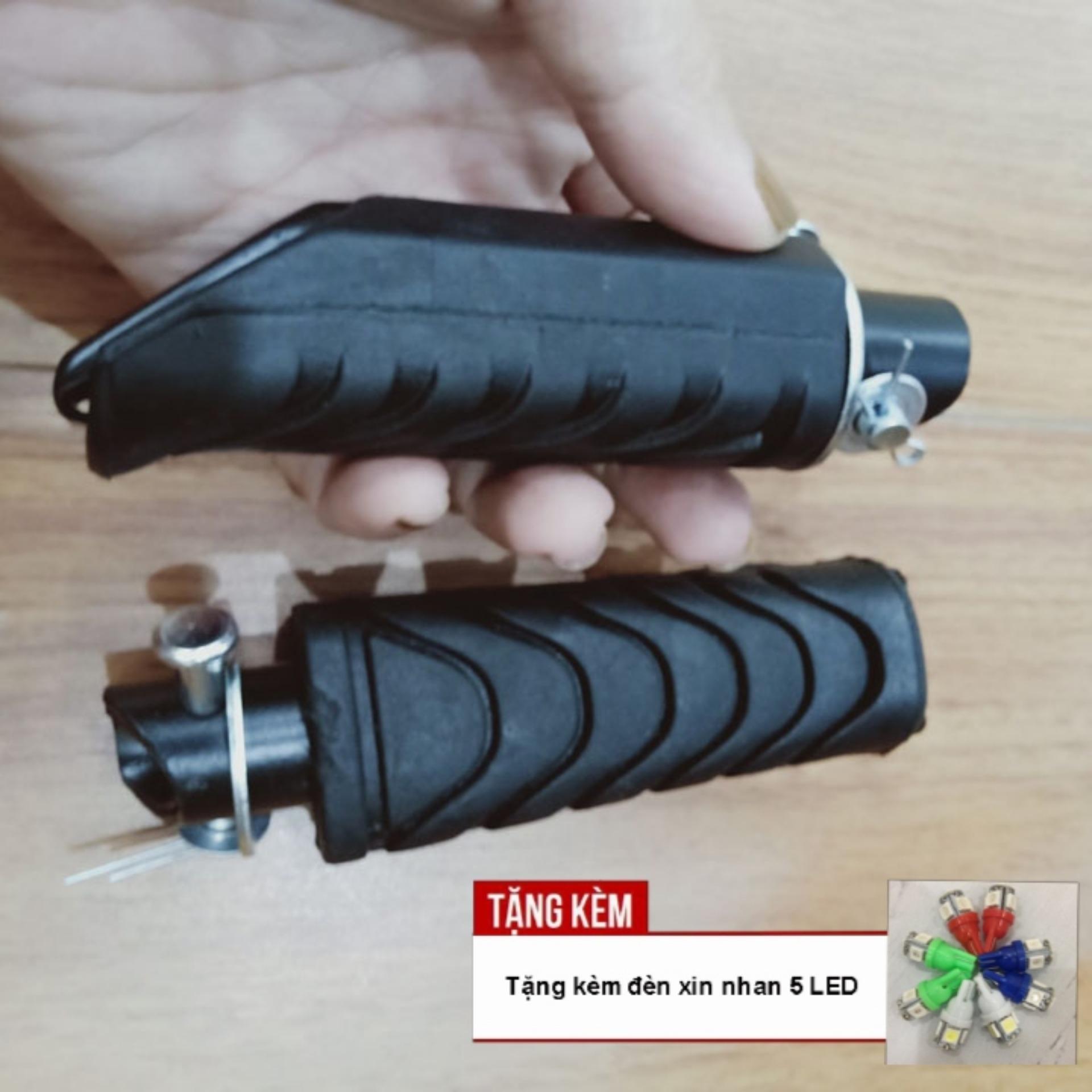 [SIÊU CHẤT - TẶNG ĐÈN XI NHAN 5 LED] Gác chân sau xe Wave S - A - RSX - RS - VISION vát cỡ nhỏ , vân sóng A392