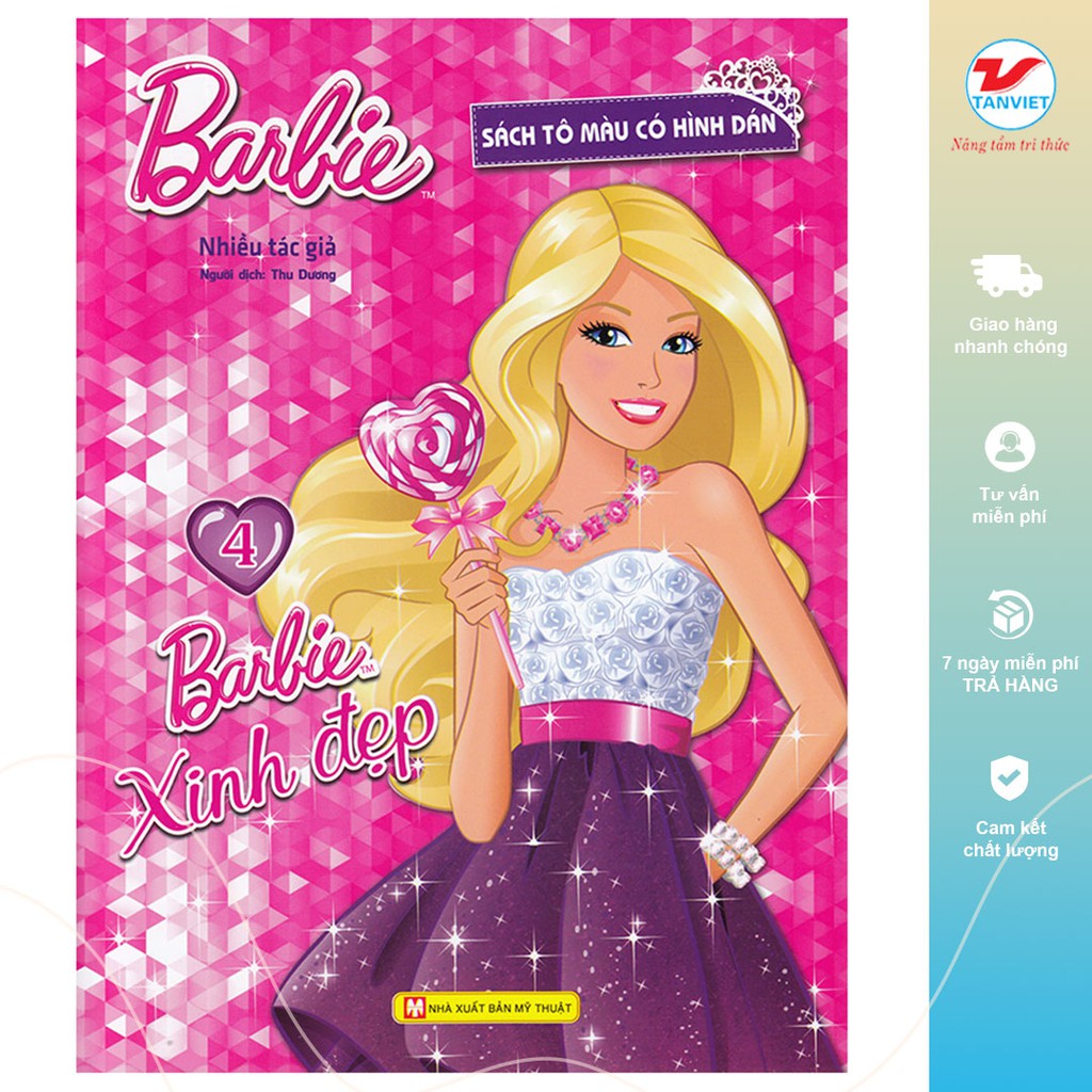 Tân việt - sách tô màu - barbie xinh đẹp 4