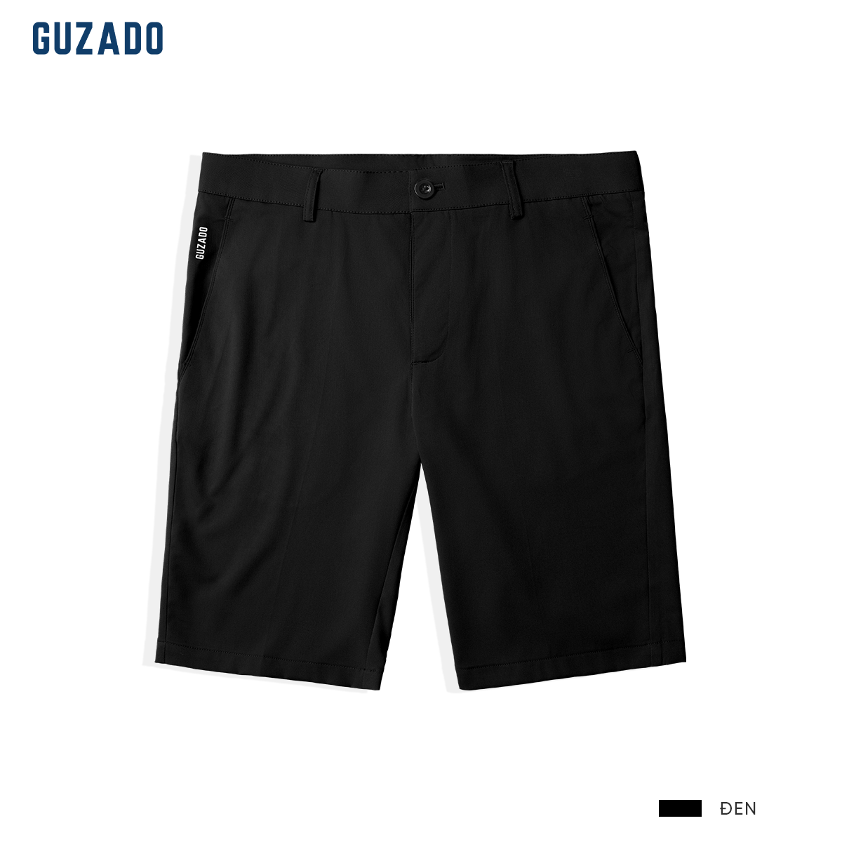 Quần short kaki guzado vải gió thiết kế cạp cúc thanh lịch trẻ trung form regular fit thoải mái năng động gsr15