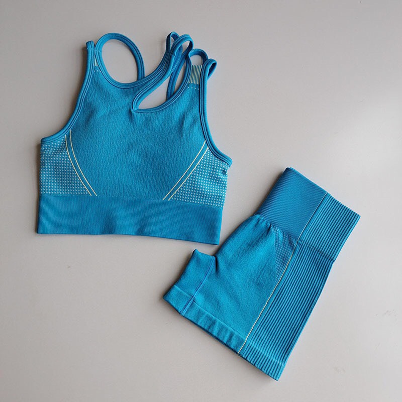 Bộ Đồ Tập Gym Nữ Set Đùi Dệt Kim GS Bin Sports BN014