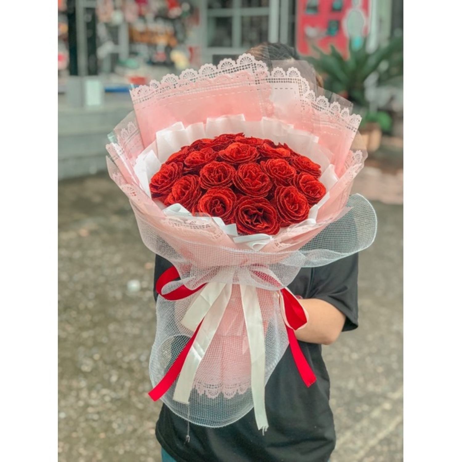 BÓ HOA HỒNG SÁP NHŨ 20 Bông