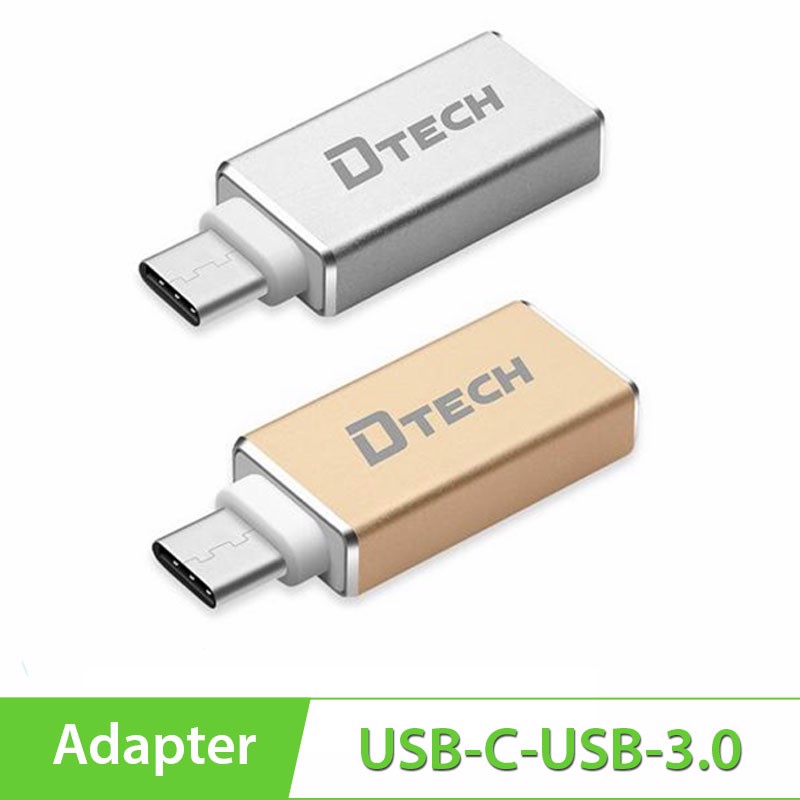 Đầu chuyển type c otg dtech typec to usb 3.0