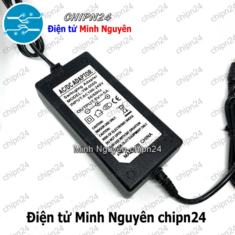 [1 cục] Nguồn Adapter 5V 5A - HH003389