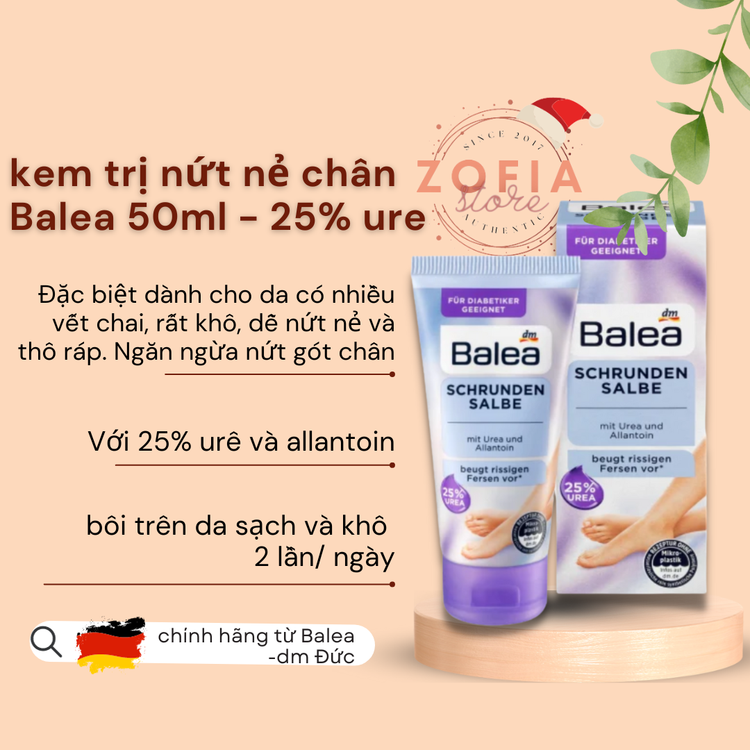 Kem nứt gót chân Balea Đức 50ml