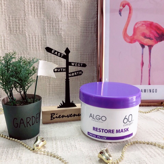 Mặt nạ dưỡng tóc Collagen 60s Algo Nano Plus 500ml ( Italia )