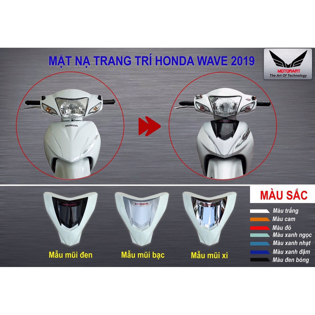 MẶT NẠ 2 TẦNG XE WAVE ANPHA 2017-2020 ( WAVE 110)