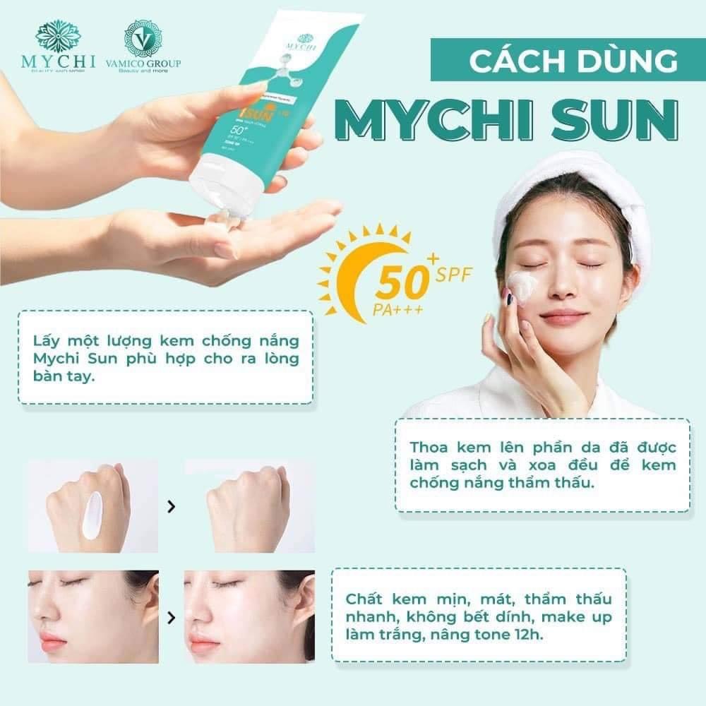 Kem chống nắng MYCHI SUN ( Tặng sữa rửa mặt Mychi)