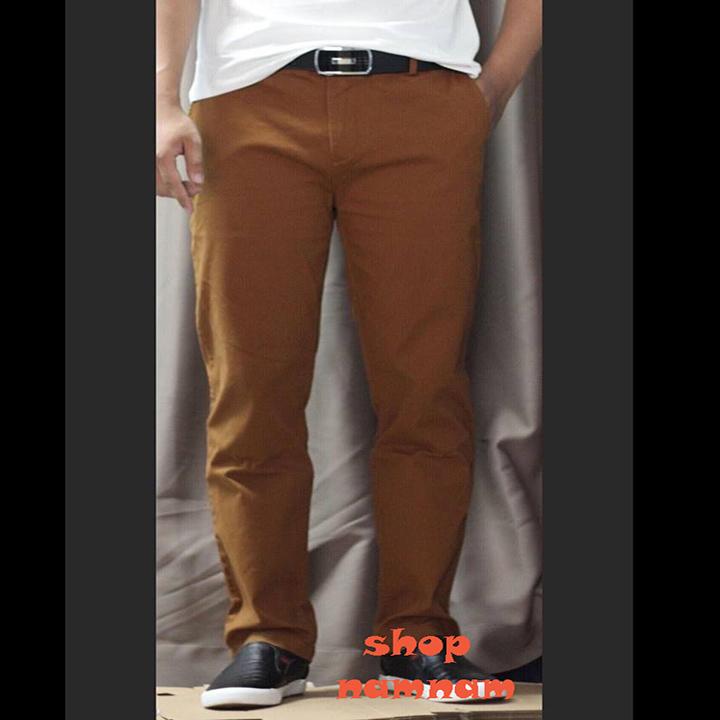 Quần kaki dài nam màu đen