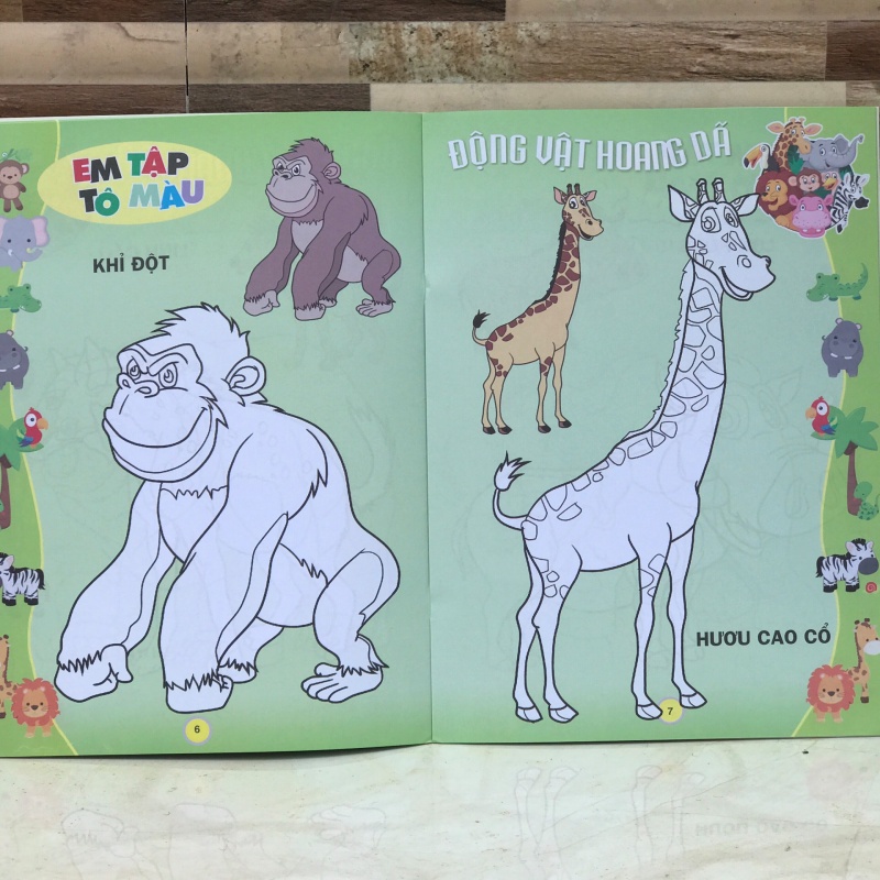 {Kho sỉ HCM} EM TẬP TÔ MÀU THEO CÁC CHỦ ĐỀ [ VPP Trí Nhân ]