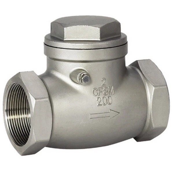 Van 1 Chiều Lá Lật Inox 304, Phi  27 , 34 ( DN 20, DN25 )Nối Ren
