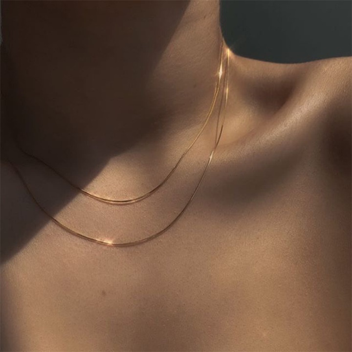 [HCM]Choker Dây Chuyền Hai Sợi Nhiễn Mỏng Basic - Vani Store
